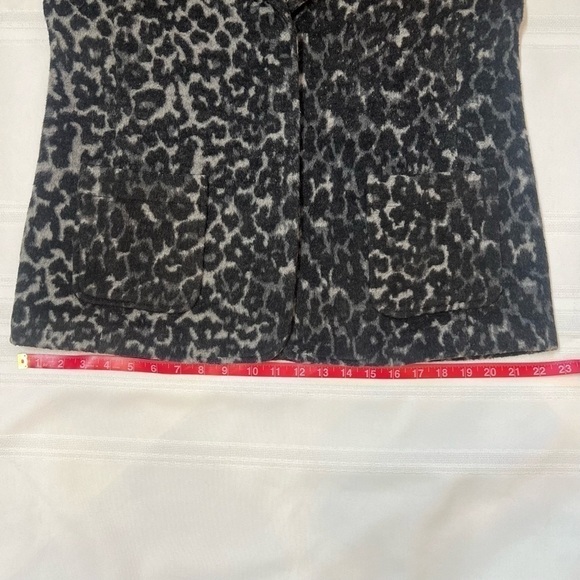 Karen Kane‎ Women's Textured Blazer Jacket Leopard Prnt Sz M EUC - Picture 14 of 15